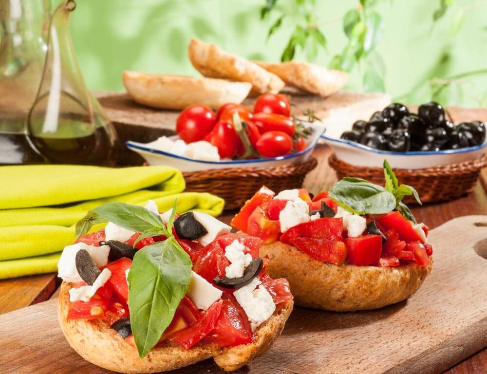 Bruchetta i dieta śródziemnomorska