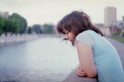 Kobieta cierpiąca na depresję