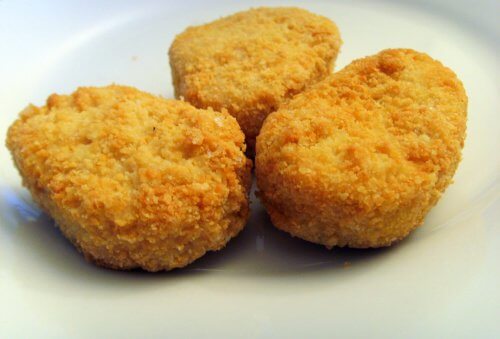 Smażony na głębokim oleju nugget