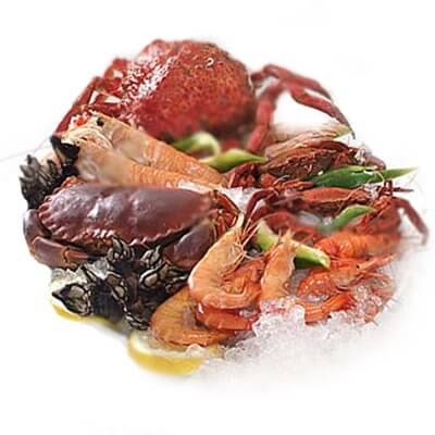 Owoce morza na talerzu