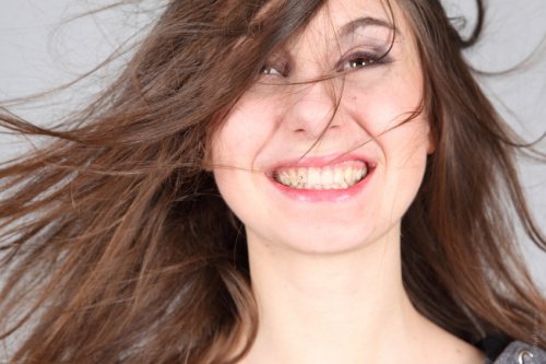 Uśmiech na twarzy kobiety