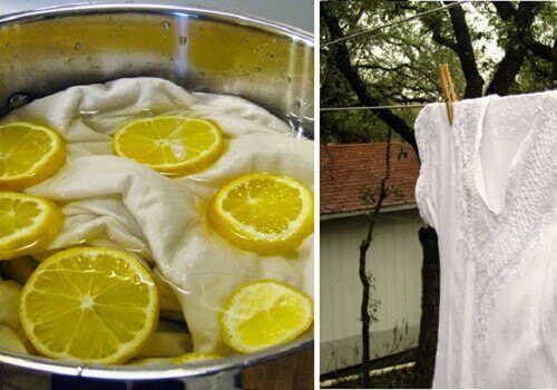 Cytryna i pranie - wybielanie ubrań