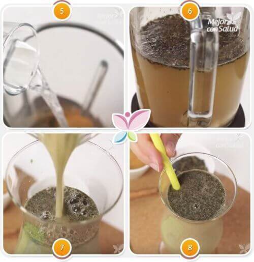 smoothie z płatków owsianych, pokrzywy i cynamonu