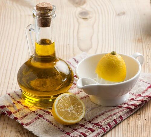 Sok z cytryny i oliwa