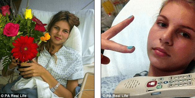 dziewczyna w szpitalu ze względu na tampony