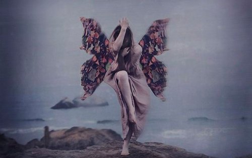 Motyl - kobieta