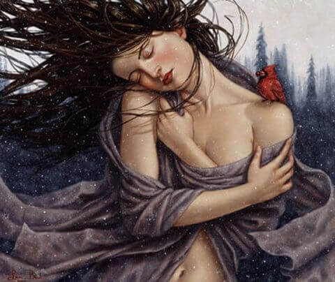 Kobieta, którą targają emocje