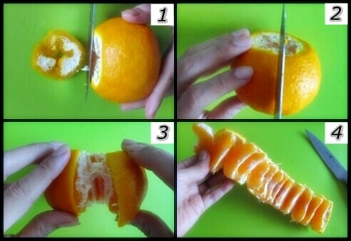 Krojenie pomarańczy