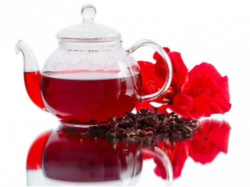 Dzbanek z hibiskusem