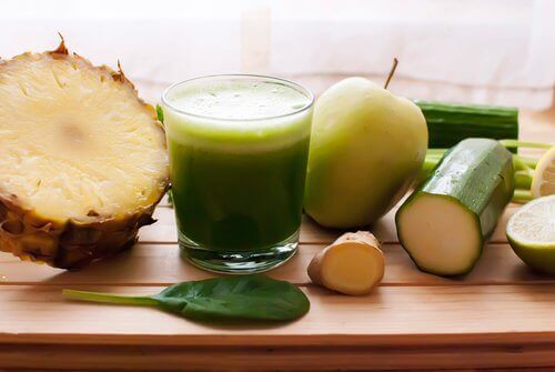 Smoothie - ananas i ogórek