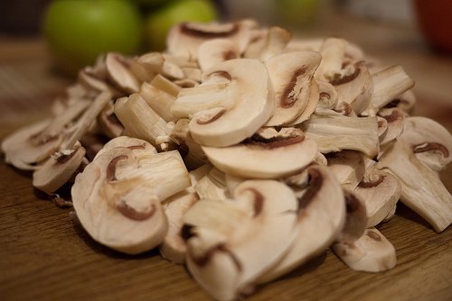 pokrojone pieczarki