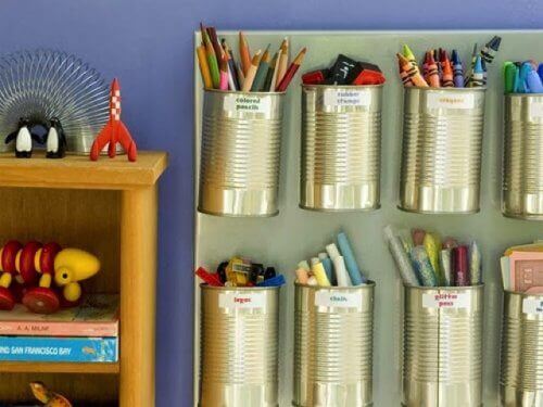 Recykling puszek - organizer