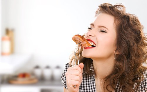 Jedząca kobieta
