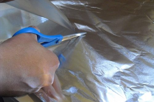Ostrzenie nożyczek folią aluminiową