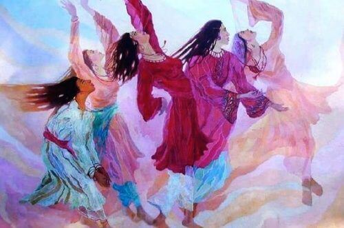 tańczące kobiety