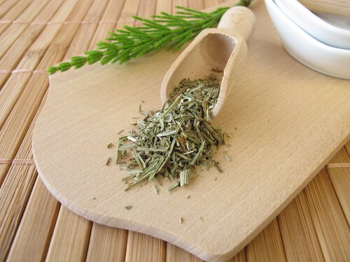 Skrzyp polny w walce z cellulitem