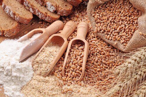 Ziarna zbóż i mąka
