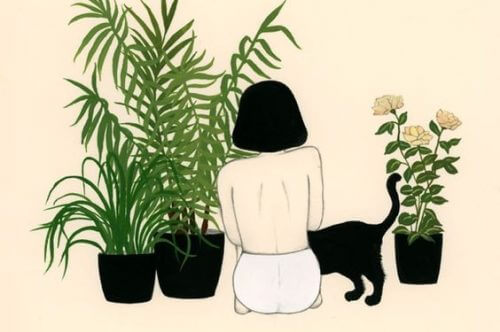 Kobieta i kot a toksyczne relacje