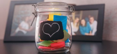 Słoik z karteczkami, słoik szczęścia