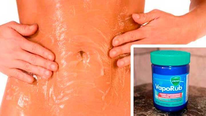 Zabieg na brzuch z maścią Vicks VapoRub