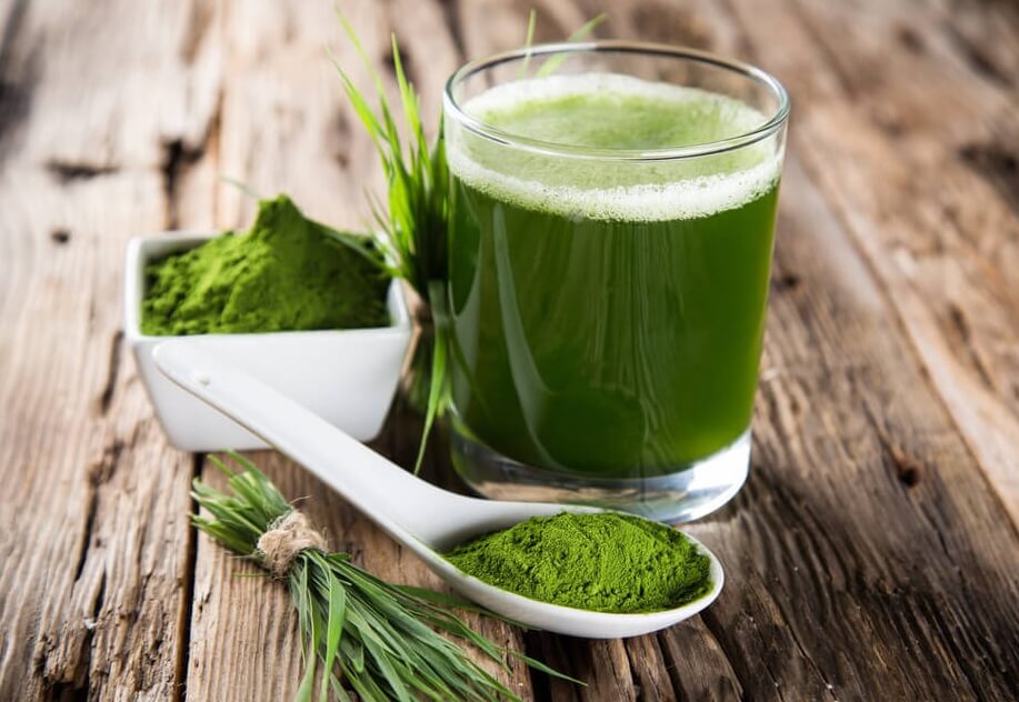 Zielony napój spirulina