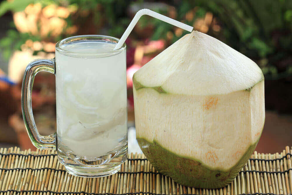 woda kokosowa z cytryną