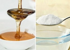 Soda oczyszczona z miodem dla zdrowia i urody