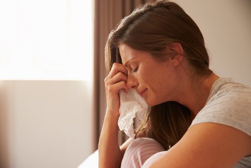 kobieta płacze