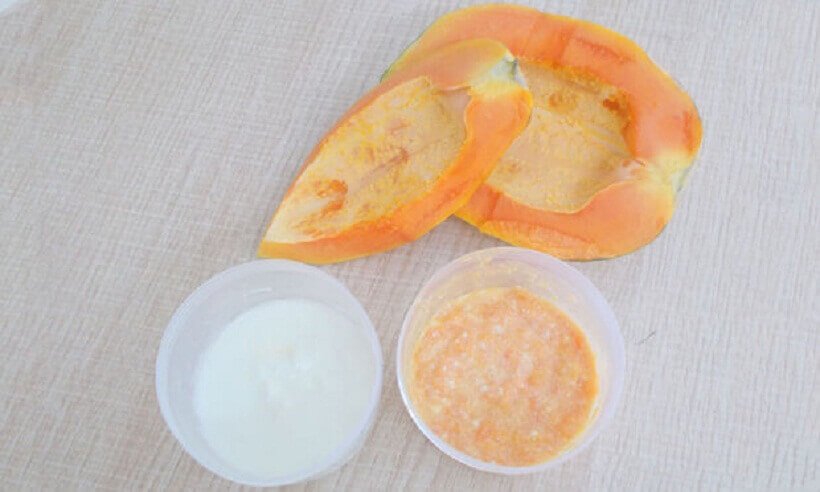 Papaja i jogurt naturalny