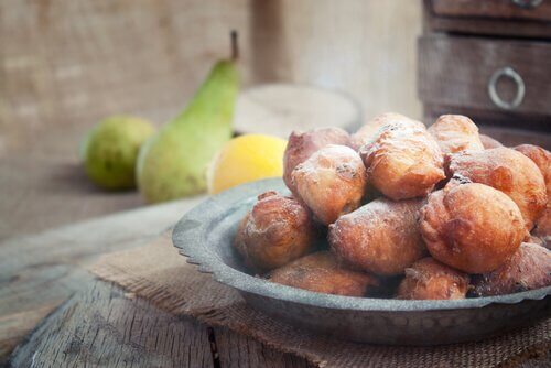 pieczone pączki jako deser bez cukru