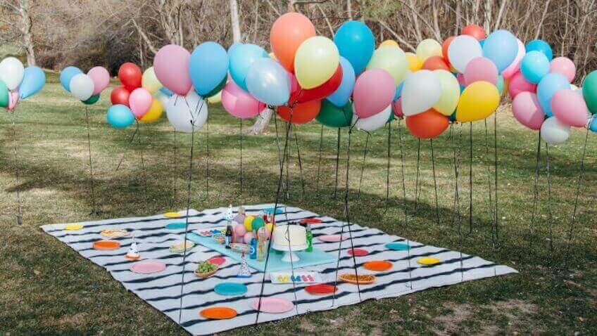 balony na zewnątrz