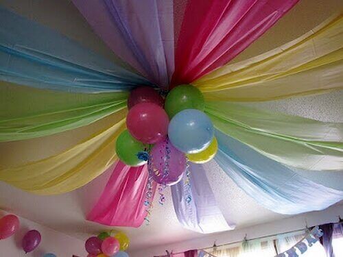 balony z materiałem
