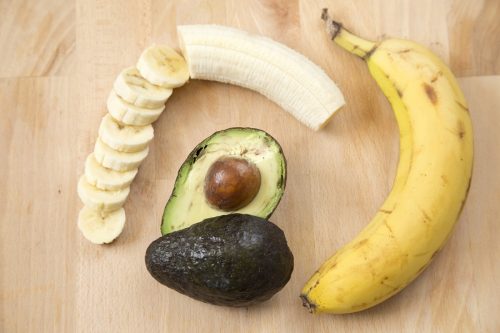 Banan i awokado na pęcherze