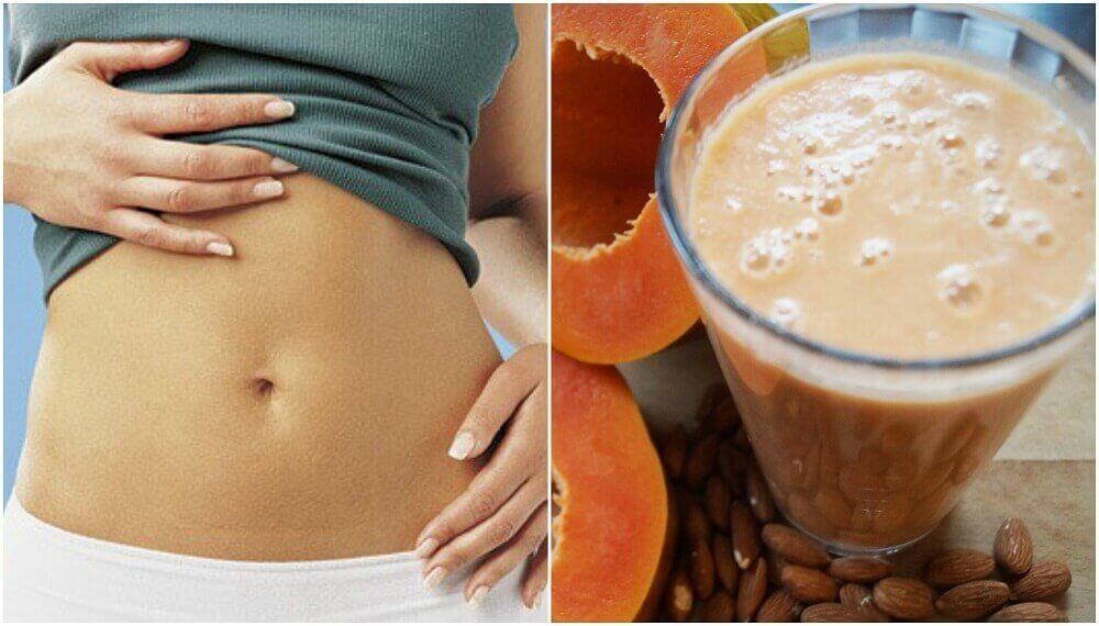 Smoothie na lepsze trawienie: papaja i mleko migdałowe
