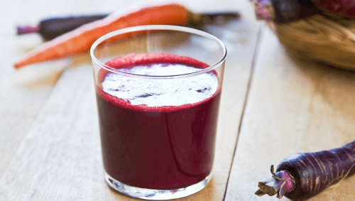 Purpurowy napój na oczyszczanie trzustki