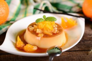 Przepis na flan z nutką pomarańczy