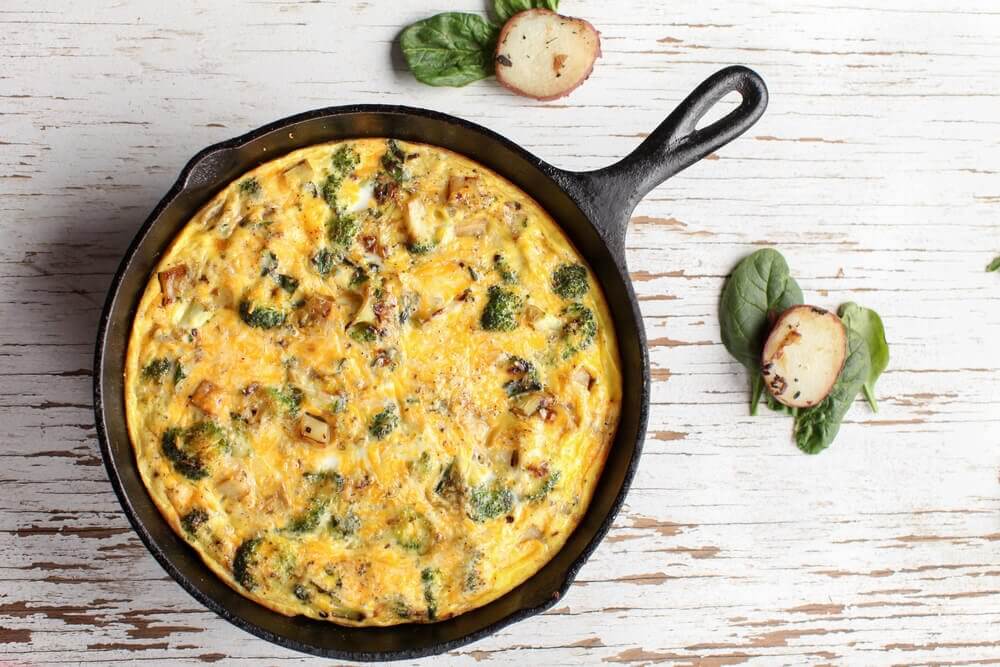 Omlet z brokułami