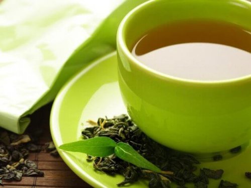 zielona herbata zielona filiżanka