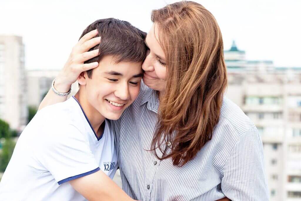 Mama z synem