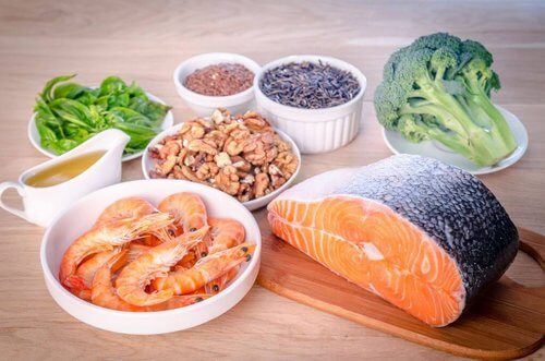 Pożywienie bogate w kwasy omega 3.