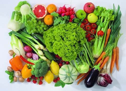 Zdrowe warzywa i błonnik.