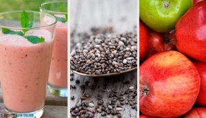 Smoothie ze śliwek suszonych, chia i jabłka na jelita