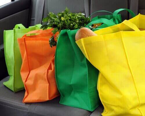 Kolorowe torby na zakupy