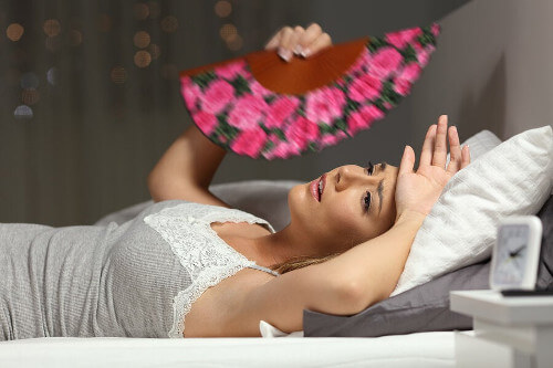 Kobieta cierpi na wyczerpanie cieplne