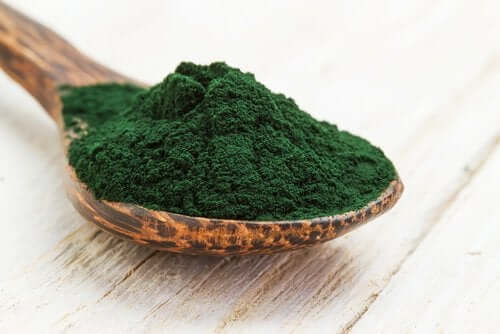 Spirulina na łyżce