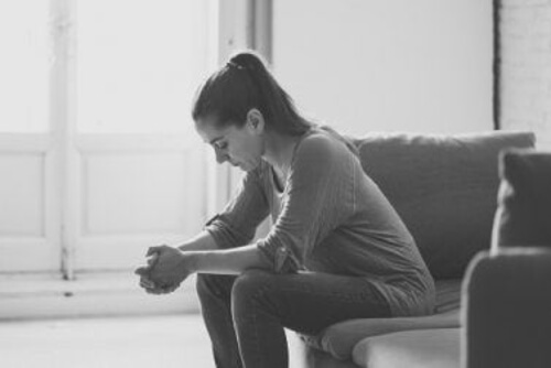 Kobieta chora na depresję
