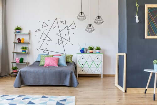 Wygląd ściany w pokoju dziecka