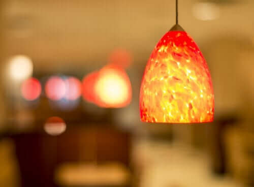 Pomarańczowa lampa