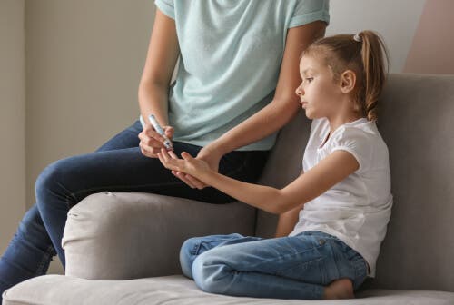 Dziewczynka z cukrzycą