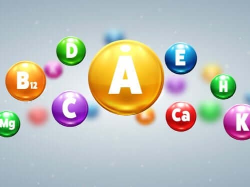 Witaminy zapisane literami